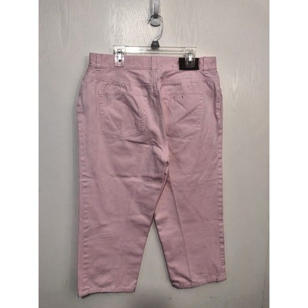 Ralph Lauren Cropped Capri Modern Straight Jeans Women Sz 10 Pink - Picture 2 of 6
